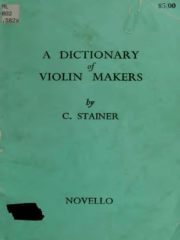 A Dictionary of Violin Makers | PDF | Violin | Music Production