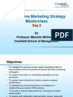 Competitive Marketing Strategy Masterclass: by Professor Malcolm Mcdonald Cranfield School of Management