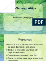 Sub-Saharan Africa: Economic Geography