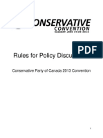 Policy Resolutions - 2013 Conservative Convention