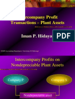 Intercompany Profit Plant Asset