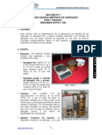 RESUMEN  - Análisis granulométrico de agregado fino y grueso [ASTM C136-05]