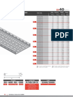 Heavy Duty Type Cable Trays: EH - 600 40 - 200 P/HD/SP/E 2500/3000