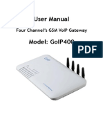 User's Manual For Etross GoIP-400