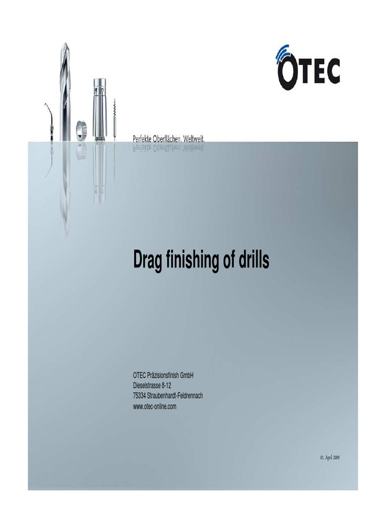 Presentation Bohrer Englisch PDF Drill Crafts