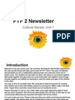 Pyp 2 Newsletter - Cultural Stories