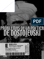Bakhtin Problemas de La Poetica de Dostoievski (Espanhol)