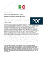 Documento Programmatico - Congresso PD Cantù 27.10.2013