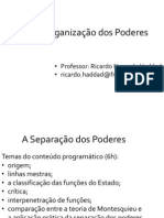 Roteiro 1 - Separação dos poderes 1