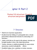 Chapter 4: Part 2: Protein 3-D Structure: 3 and 4 Structure and Protein Folding