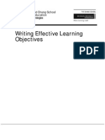 Writing Effective Learning Objectives: Digital Education Strategies