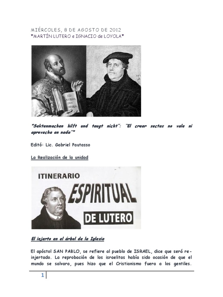 Martin Lutero E Ignacio De Loyola - 