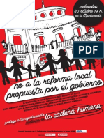Cartel No A La Reforma Local