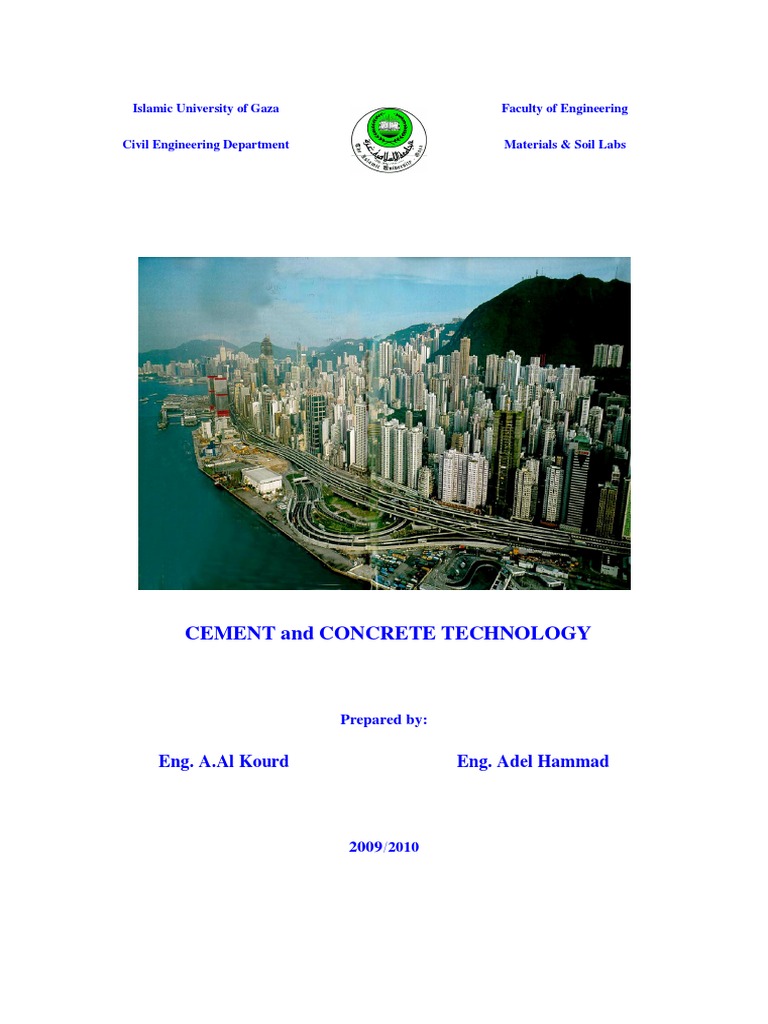 Cement and Concrete Technology Overview | PDF | Concrete | Cement
