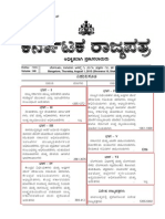 Karnataka Gazette August 2013