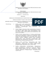 Permen Pppa No.11 THN 2011 - Kebijakan Pengembangan Kla PDF