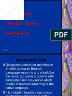 Wk4 CLASSROOM INSTRUCTIONAL LANGUAGE