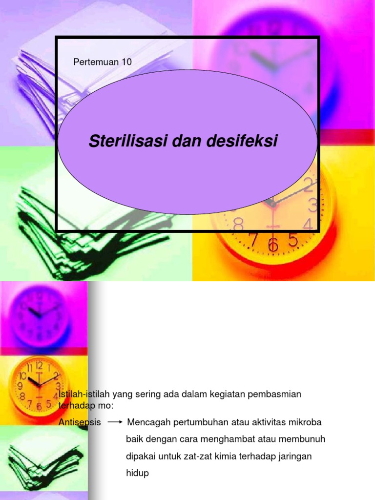 Sterilisasi Dan Desinfeksi | PDF
