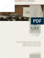 Folleto Magíster Educación UST