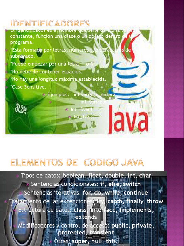Gramatica Basica de Java | PDF | Artes del Lenguaje y Comunicación ...