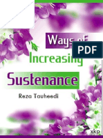 Ways of Increasing Sustenance - Reza Tauheedi - XKP