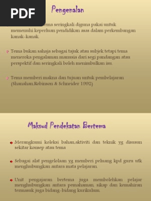 Pendekatan Bertema Pdf