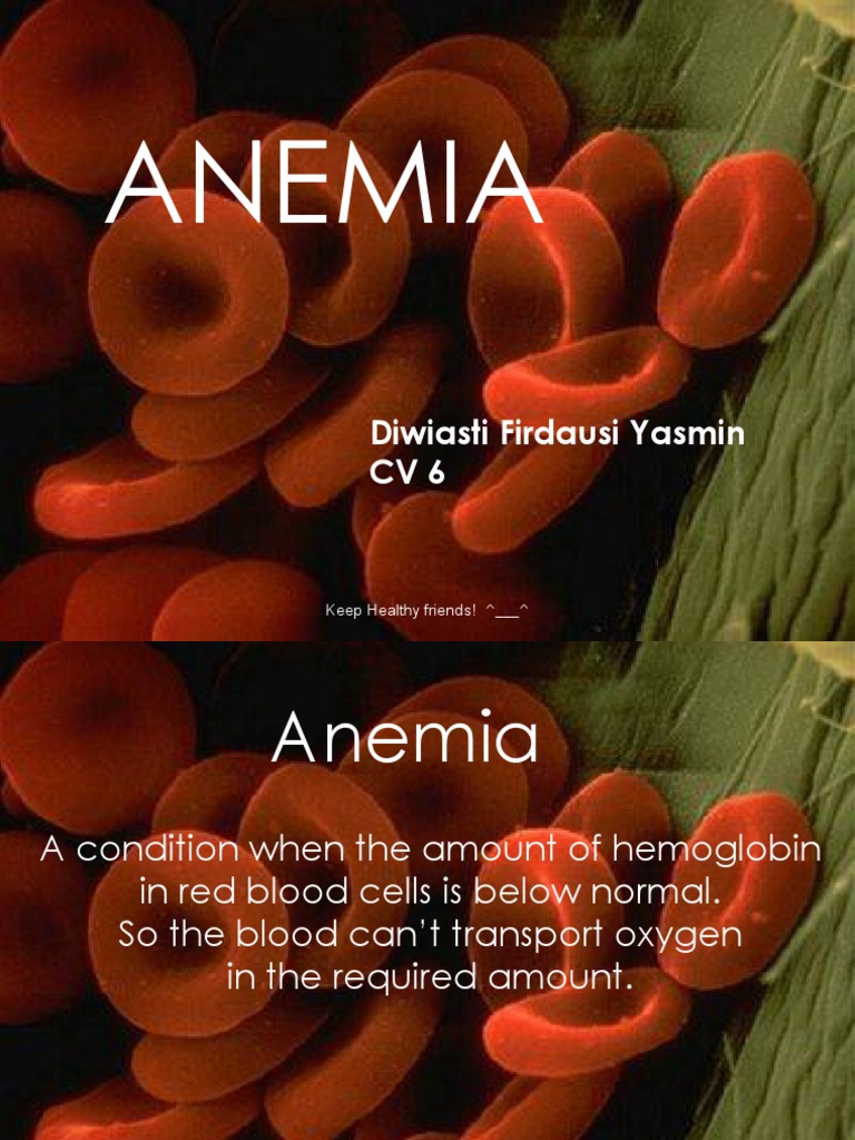 Anemia Ppt Templates Free Download