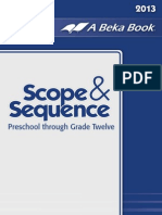 Scopeandsequence Abeka Homeschool PDF