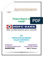 Project Report on"CASA" in HDFC