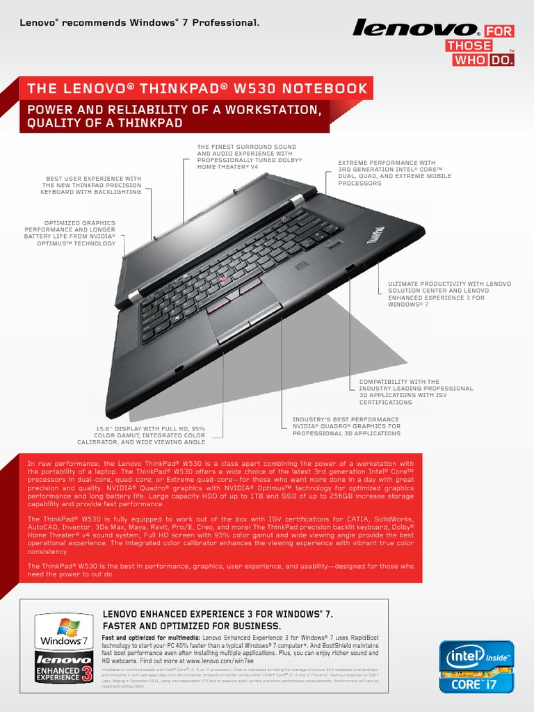 Lenovo Thinkpad T530 User Manual Pdf