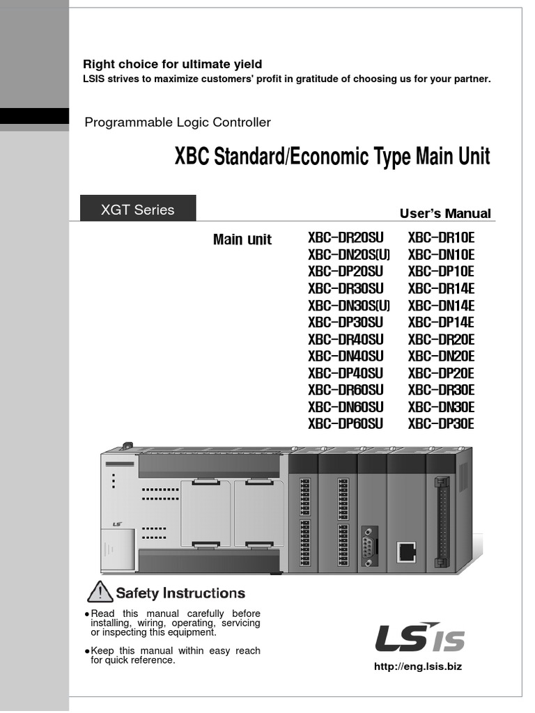 Manual XBC+EconomicStandard+Unit English V1.5 130120 PDF