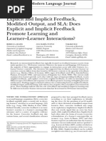 Download  Explicit and Implicit Feedback Modified Output and SLA by Adams et al 2011 by Anneleen Malesevic SN179843131 doc pdf