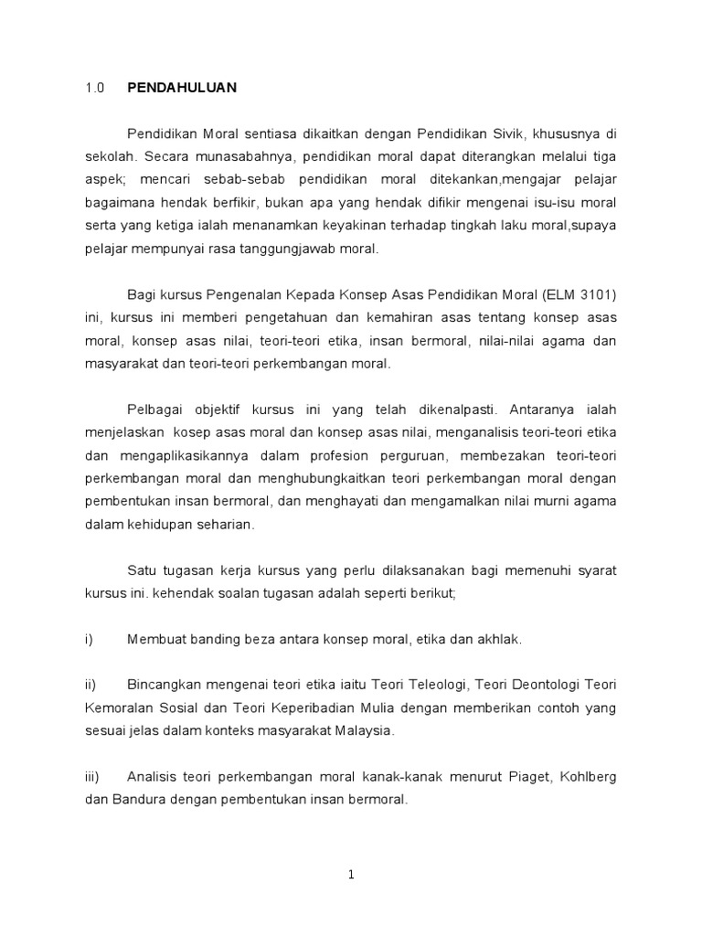 Assignment Moral Elm 3101 Pdf