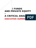 Hedge Funds and Private Equity - A Critical Analysis