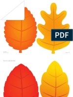Thanksgiving Autumn Leaf Garland Craft Printable 0912 PDF