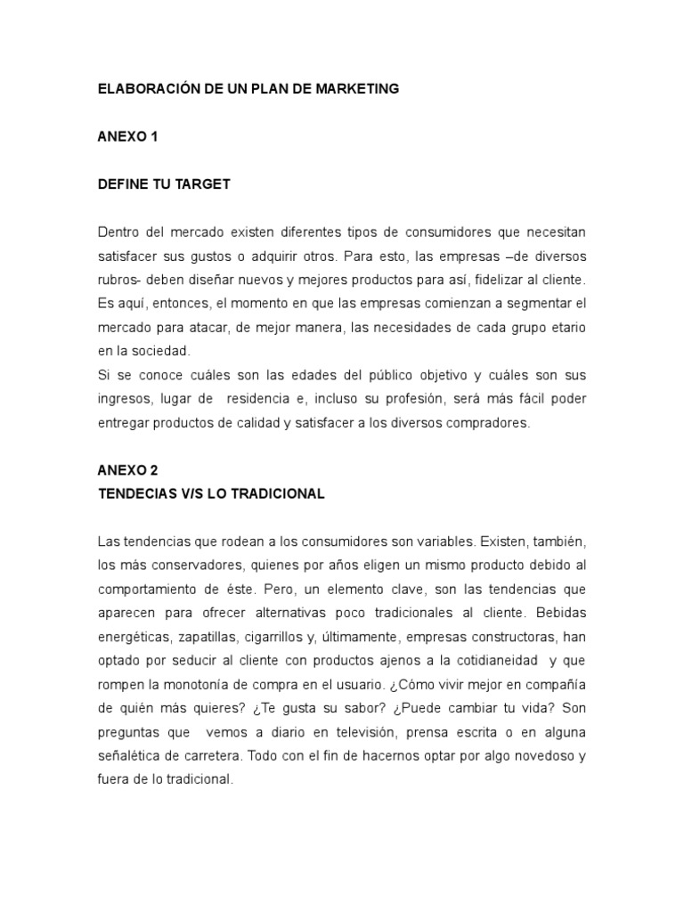 Guía para Crear un Plan de Marketing | PDF