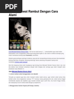 Cara Menggunakan Hair Mask