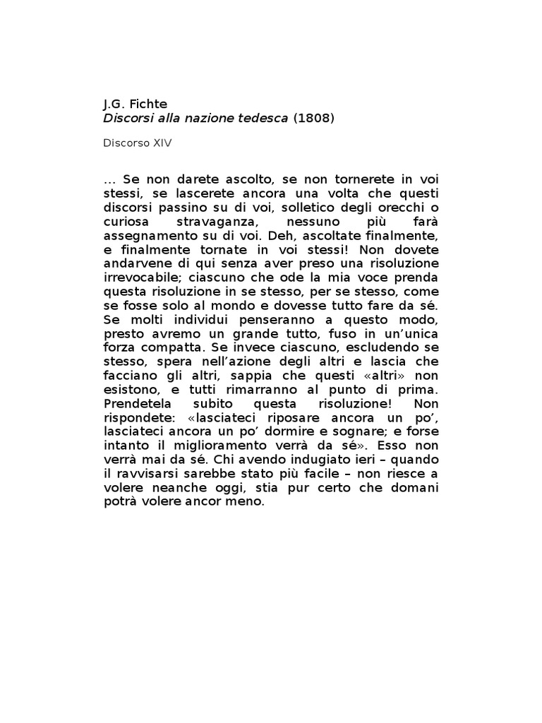 J.G. Fichte, Discorsi alla nazione tedesca.rtf