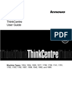 Thinkcentre User Guide: Machine Types: 1654, 1664, 1665, 1677, 1738, 1739, 1741, 1761