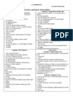 Test de Lectura - 'La Medeleni' de I. Teodoreanu (Vol. I)