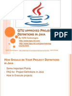 GTU approved Project Definitions in Java.ppt