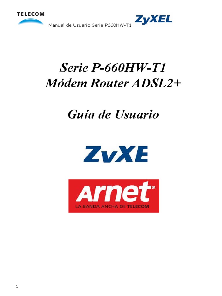 Guía de Configuración ZyXEL P660HW-T1 | PDF | Dirección IP | Enrutador ...