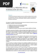 FRACASO y MEJORA DE LA FORMACIÓN EN PRL