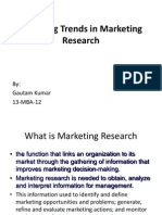 Emerging Trends in Marketing Research