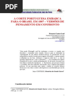 Texton2 a Fuga Da Coroa Portuguesa Para o Brasil1807
