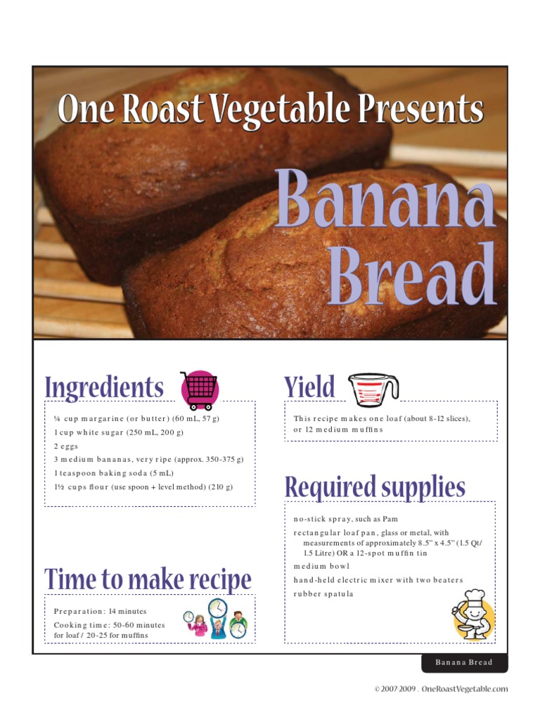 Banana Bread PDF PDF Baking Mixer (Cooking)