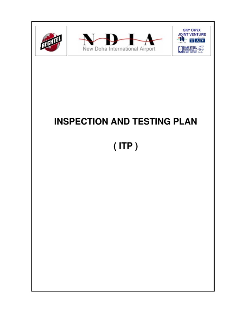 Inspection Test Plan for Steel Fabrication | PDF | Specification ...