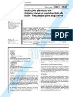 NBR-13534-1995 Instalaçoes eletricas em estabelecimentos assistenciais de saude - Requisitos para segurança