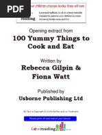 Lovereading4kids-100 Yummy Things To Eat by Rebecca Gilpin, Fiona Watt