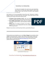 Tutorial Cara Membuat Blog Dari Blogspot PDF